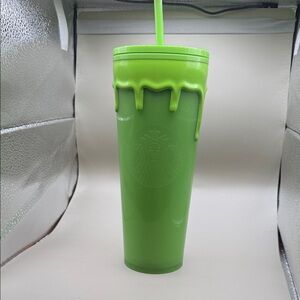 Starbucks 2023 Glow in the Dark Green Drip Slime Cup